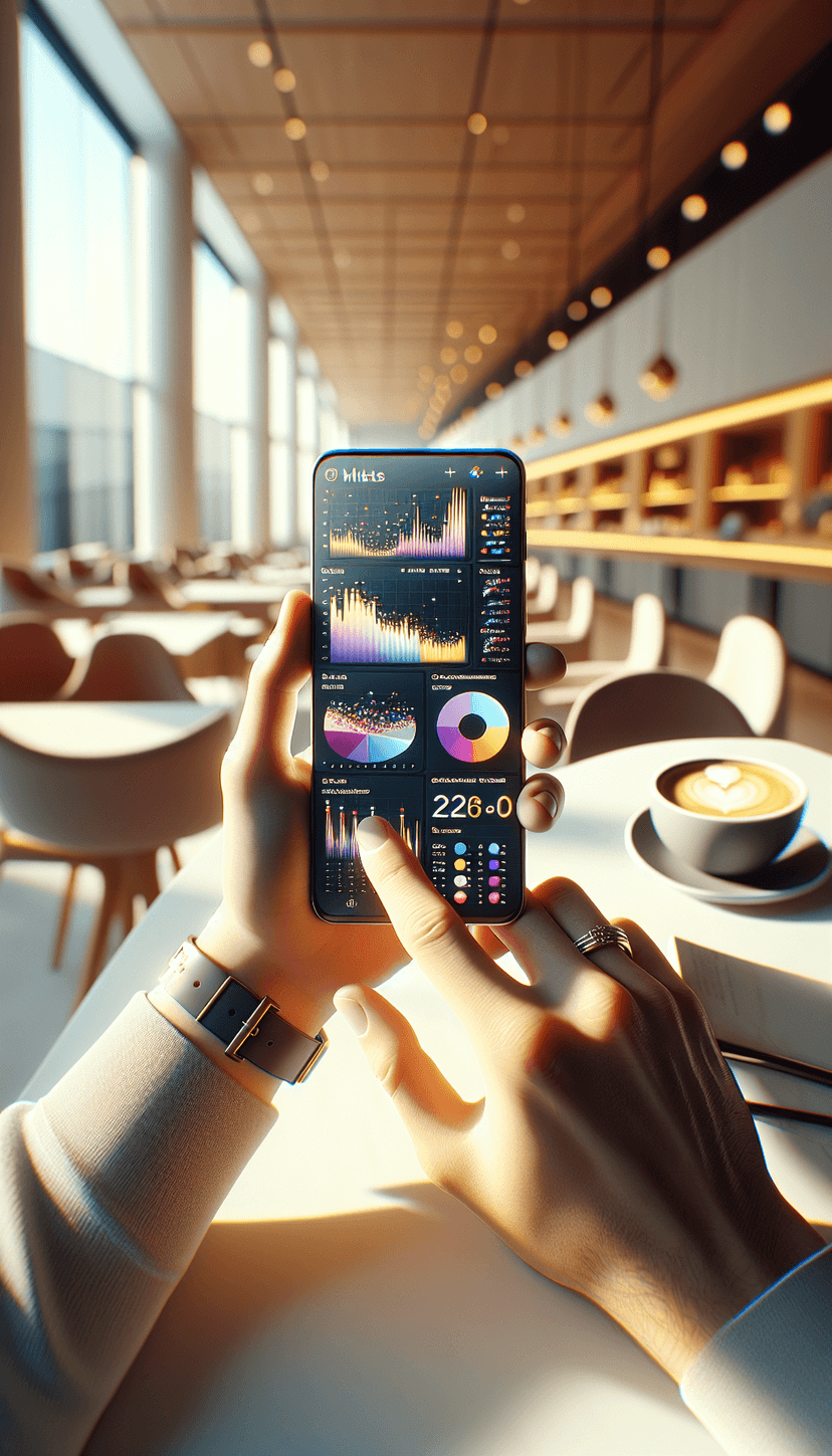 AestheticIQ mobile dashboard